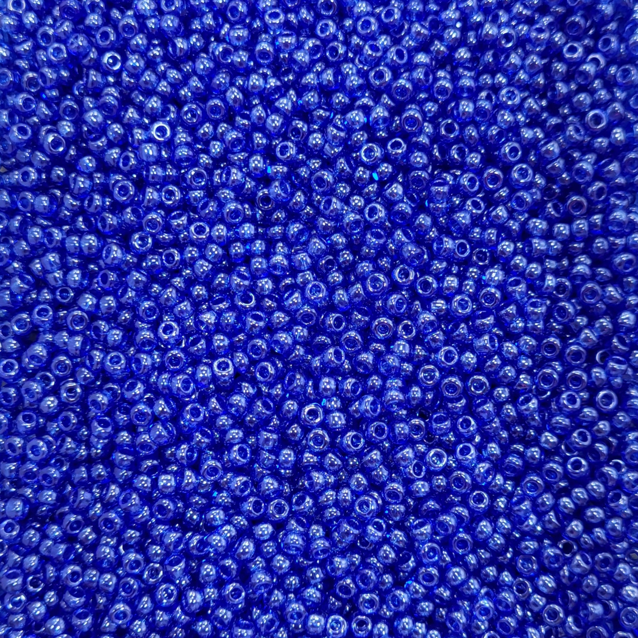 36050 чеський бісер Preciosa 10 грам прозорий глянцевий синій