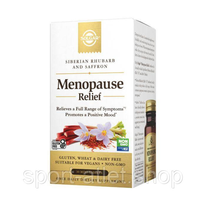 Натуральна добавка Solgar Menopause Relief, 30 міні таблеток