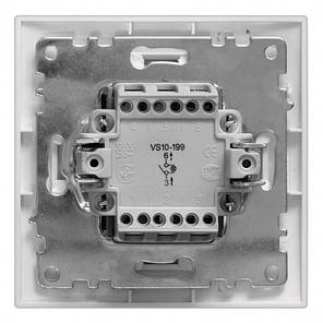Вимикач Marshel Ideal 1 кл. білий VS10-290-W, фото 3