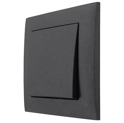 Вимикач Marshel Ideal 1 кл. графіт VS10-290-G, фото 2