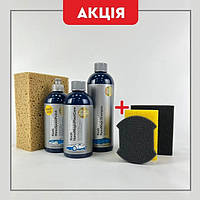 Набір для догляду за автомобілем від Koch Chemie NanaMagicShampoo + NanoMagicPlast+ Waschschwamm+ SHINESPEEDPOLISH