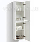 Пенал ЮВВІС для ванної кімнати білий 35 см підвісний МОНАКО правий, фото 2