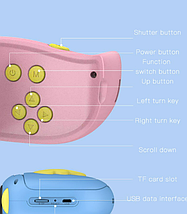 Дитячий фотоапарат — відеокамера Kids Camera DV-A100 / цифрова камера (50), фото 4