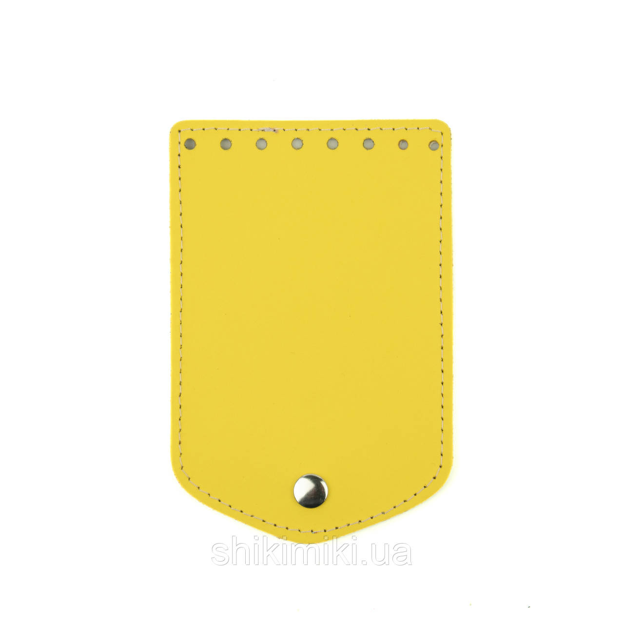 Клапан для міні сумки з кнопкою (15*10), колір Жовтий, фото 1