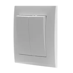 Вимикач Marshel Ideal 2-клавішний білий VS10-300-W, фото 2