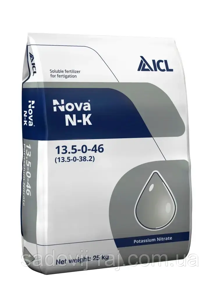 Добриво Нітрат Калію / Nova N-K 13.5-0-46 25 кг ICL Ізраїль