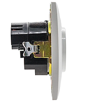 Розетка Marshel Ideal 1-яка із заземленням і 2xUSB біла RS16-472-W, фото 3