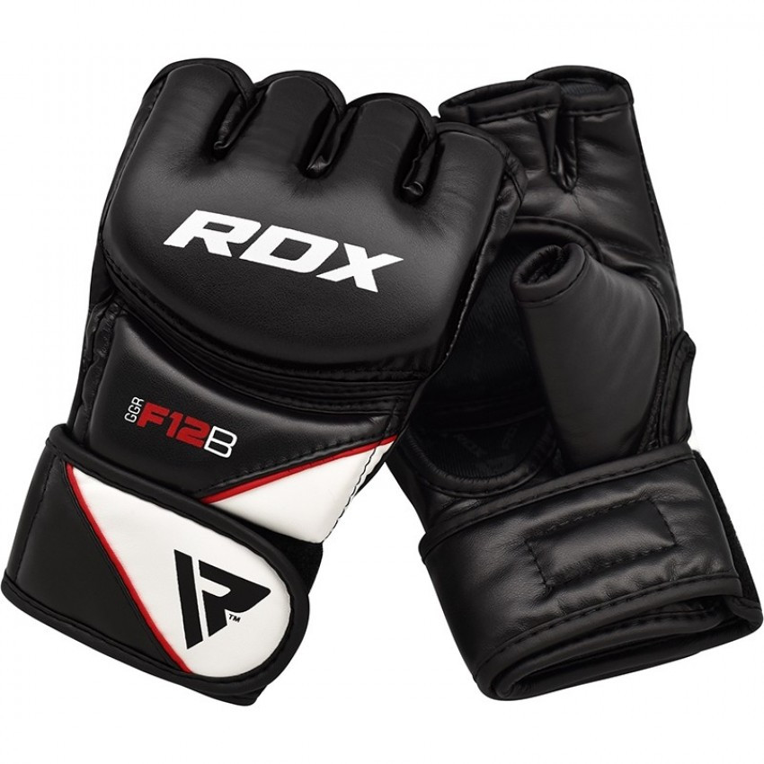 Рукавички для ММА чорні XL RDX Rex Leather Black