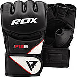 Рукавички для ММА чорні XL RDX Rex Leather Black, фото 7