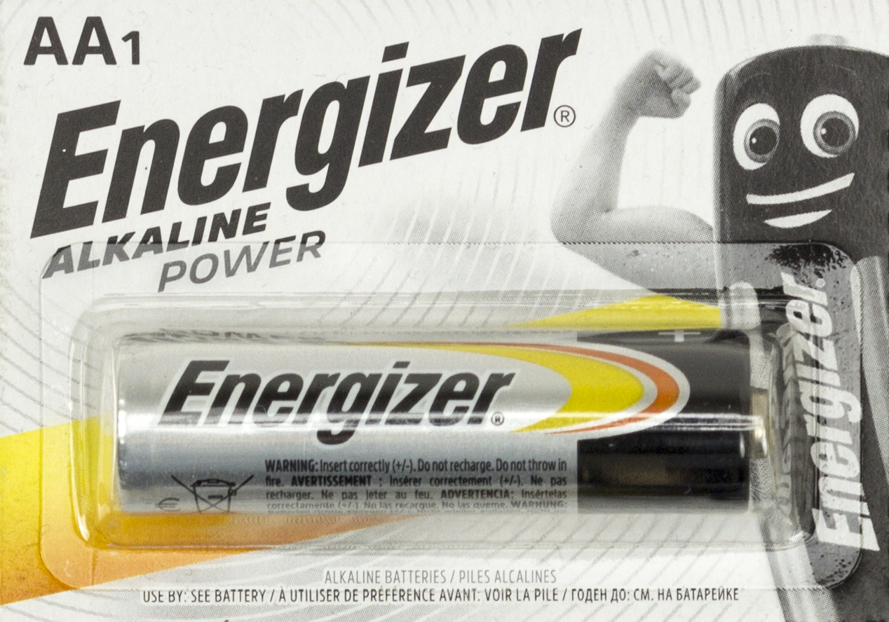 Батарейка Energizer Alkaline Power LR-06/блістер відривний 1шт (12)(120), фото 1