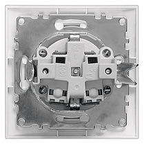 Розетка Marshel Ideal 1-яка біла RS16-475-W, фото 4