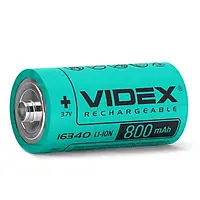 Акумулятор VIDEX 16340 Li-ion 3,7V 800 mAh з клемним виступом