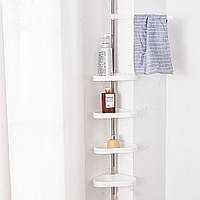Органайзер для ванной 320х43 см Multi Corner Shelf GY-188 White / Полка органайзер в ванную