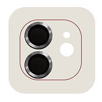 Захисне скло Metal Classic на камеру (в упак.) для Apple iPhone 12 / 12 mini / 11 (Чорний / Black) 53951