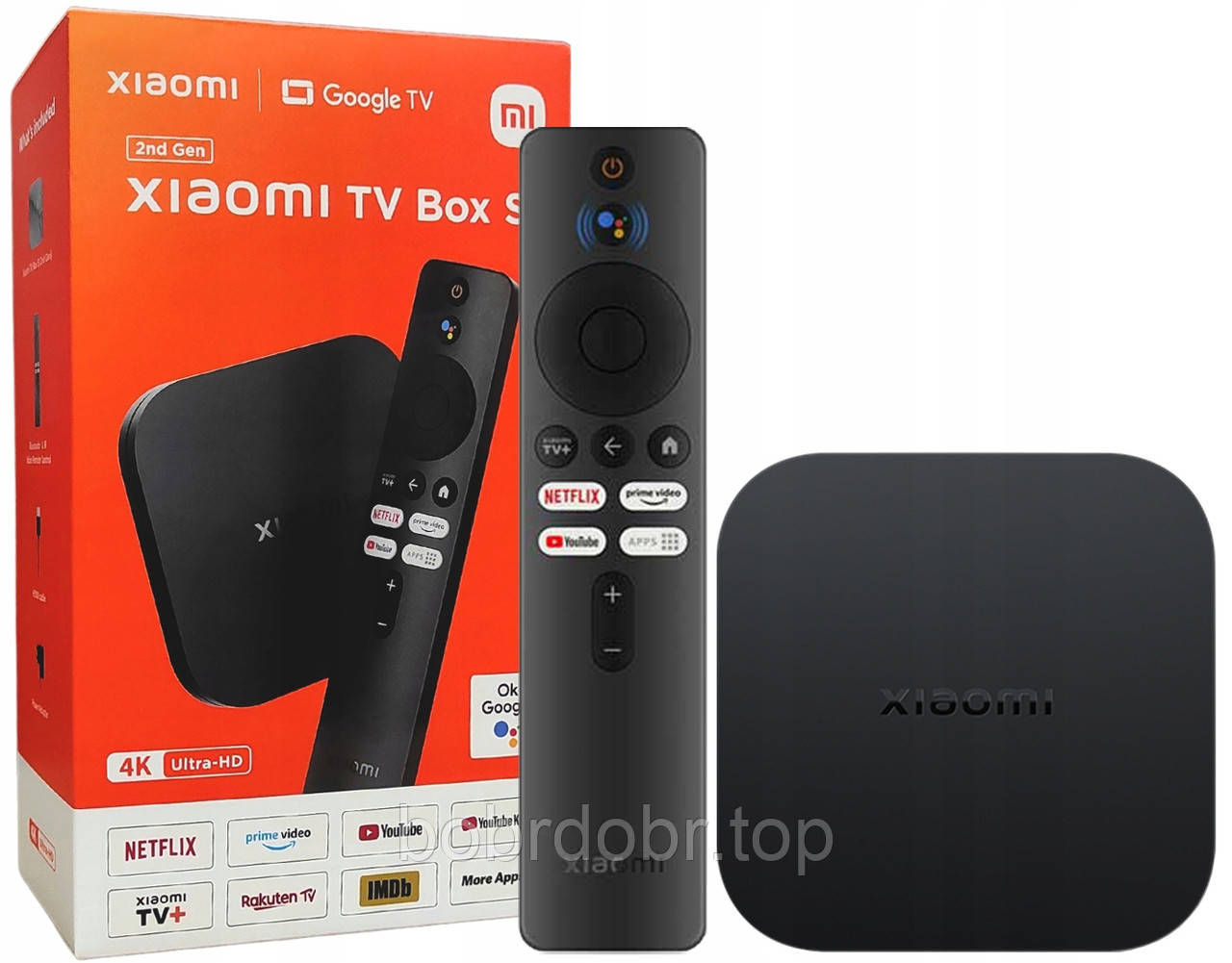 Смарт ТВ-медіаплеєр Xiaomi Mi Box S 4K міжнародна версія (MDZ-28-AA)