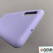Чохол для Samsung Galaxy A50s кейс із мікрофіброю софт тач покриттям на телефон самсунг а50с бузковий o9g, фото 4