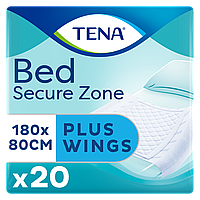 Одноразовые впитывающие пеленки TENA Bed plus 180x80 см. 20 шт.