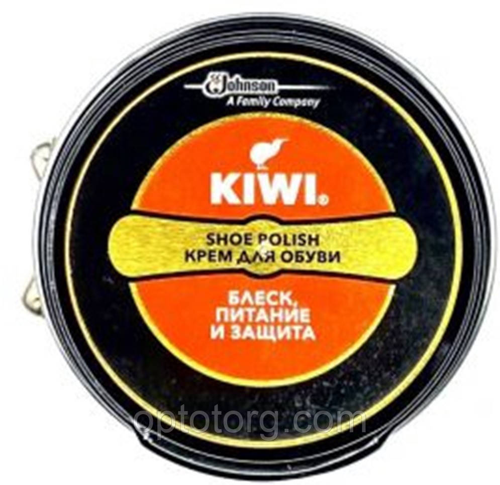 Крем для взуття Ківі Kiwi чорний оригінал шайба