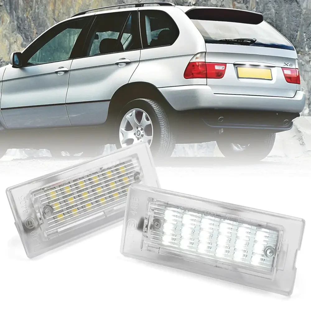 Светодиодная LED подсветка номерного знака BMW X3 E83 (04-09) X5 E53 (99-03)