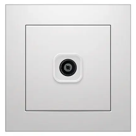 Розетка телевізійна TV Marshel Ideal біла RTV-481-W