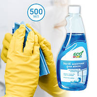 Средство для мытья окон жидкость Economix - атлантическая свежесть, запаска, 500 мл