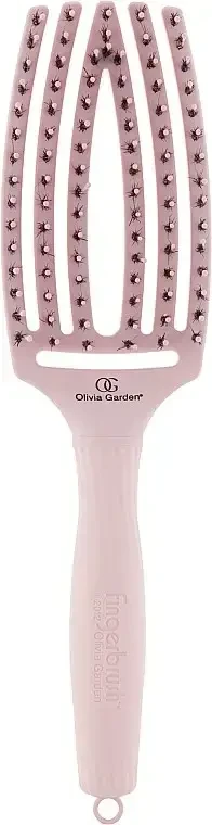 Щітка із комбінованою щетиною Olivia Garden Finger Brush Combo Pink Medium OGID0853