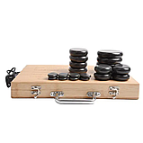 Камені для масажу з термонагрівачом 20 шт, фото 4