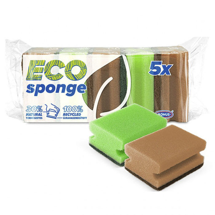 Губка BONUS Sponge scourer для миття посуду 5 шт