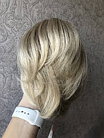 Хвост шиньон на крабе BABY короткий искусственный волос блонд