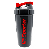 Sporter Шейкер KL-7007 700 ml чорний з пружинкою