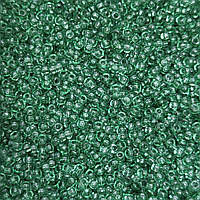 01662 чешский бисер Preciosa 10 грамм прозрачный зеленый