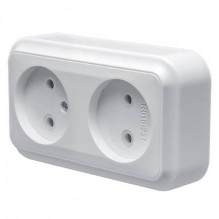 Розетка Marshel MAGLEV (МАГЛІВ) накладна 2-яна RO16-237, фото 1