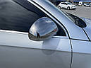 Накладки на дзеркала (2 шт., нерж) - Volkswagen Passat B6 2006-2012 рр .., фото 3