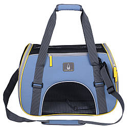 Дорожня сумка (43*20*33 см, до 6 кг) для перевезення собак та котів COLLAR / Переноска для тварин дрібних порід
