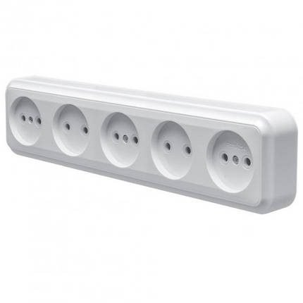 Розетка Marshel MAGLEV (МАГЛІВ) накладна 5-та 16A RO16-254, фото 1