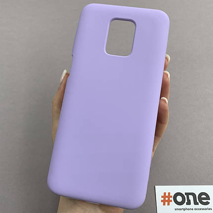 Чохол для Xiaomi Redmi Note 9s кейс з мікрофіброю софт тач покриттям на сяомі редмі нот 9с бузковий o9g, фото 1
