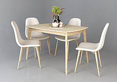 EXEN стіл 120*80 дерево/кремовий