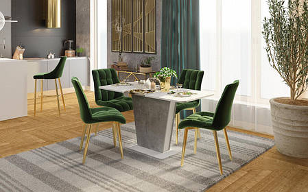 Cтіл COSMO 145x68 Біла Аляска РЕ/Індастріал, фото 1