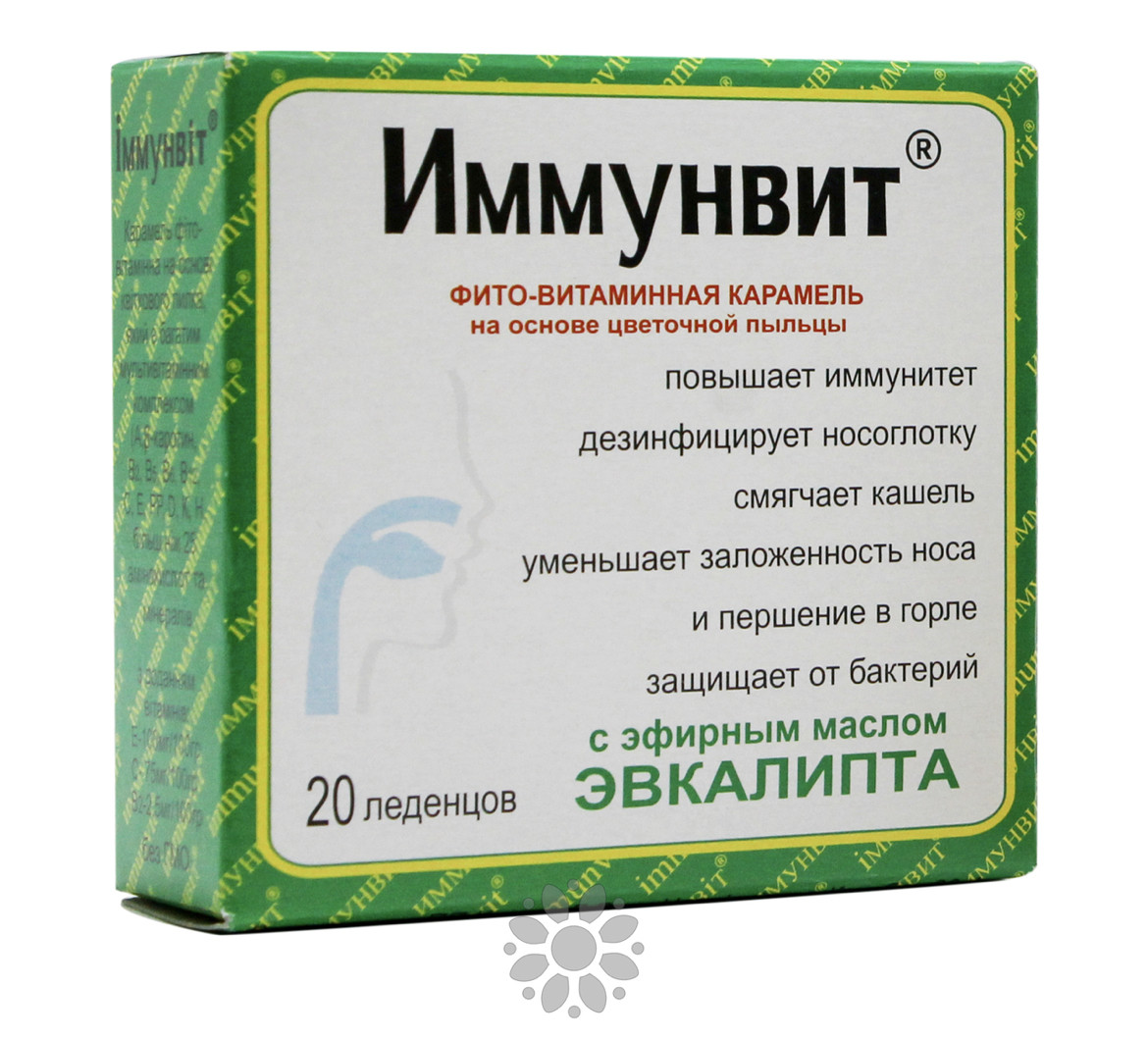 Фіто-карамель ІМУНВІТ Евкаліпт 20 льодяників