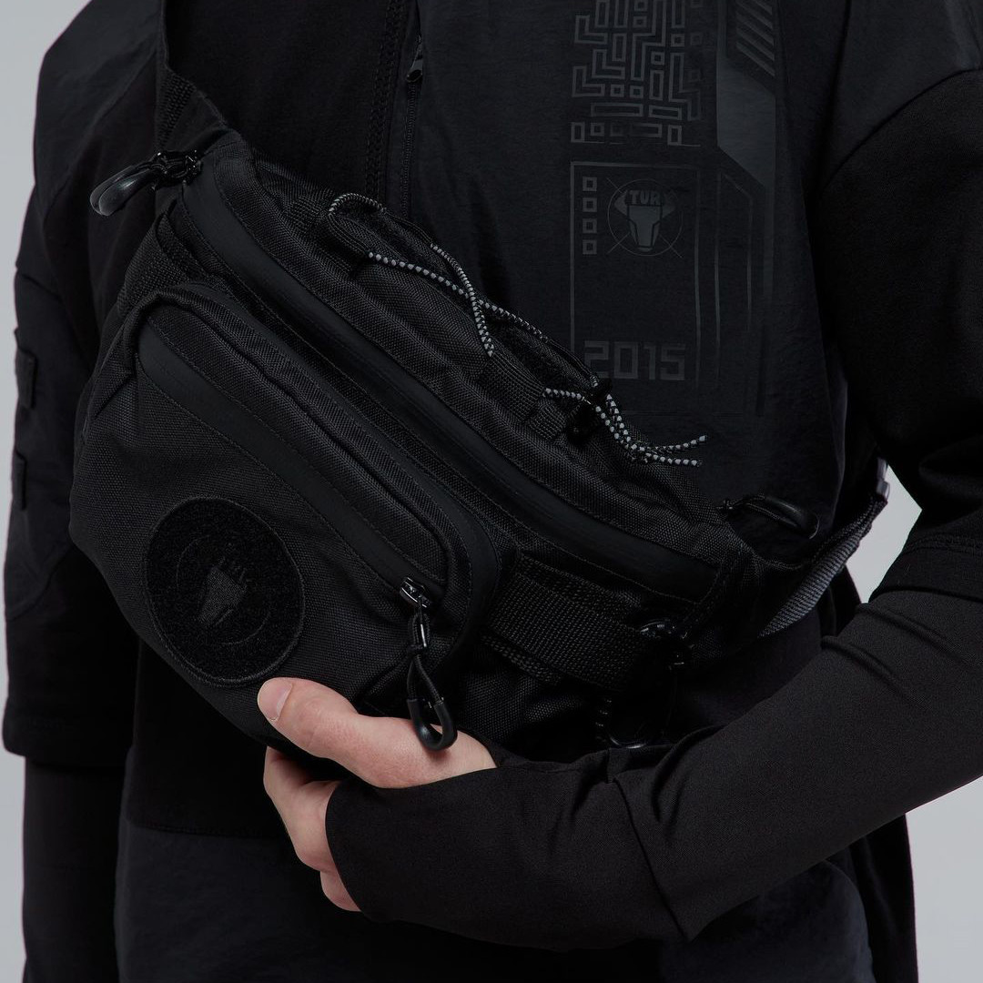 Чоловіча сумка-бананка RUMBLE поясна на груди з тканини T, фото 1