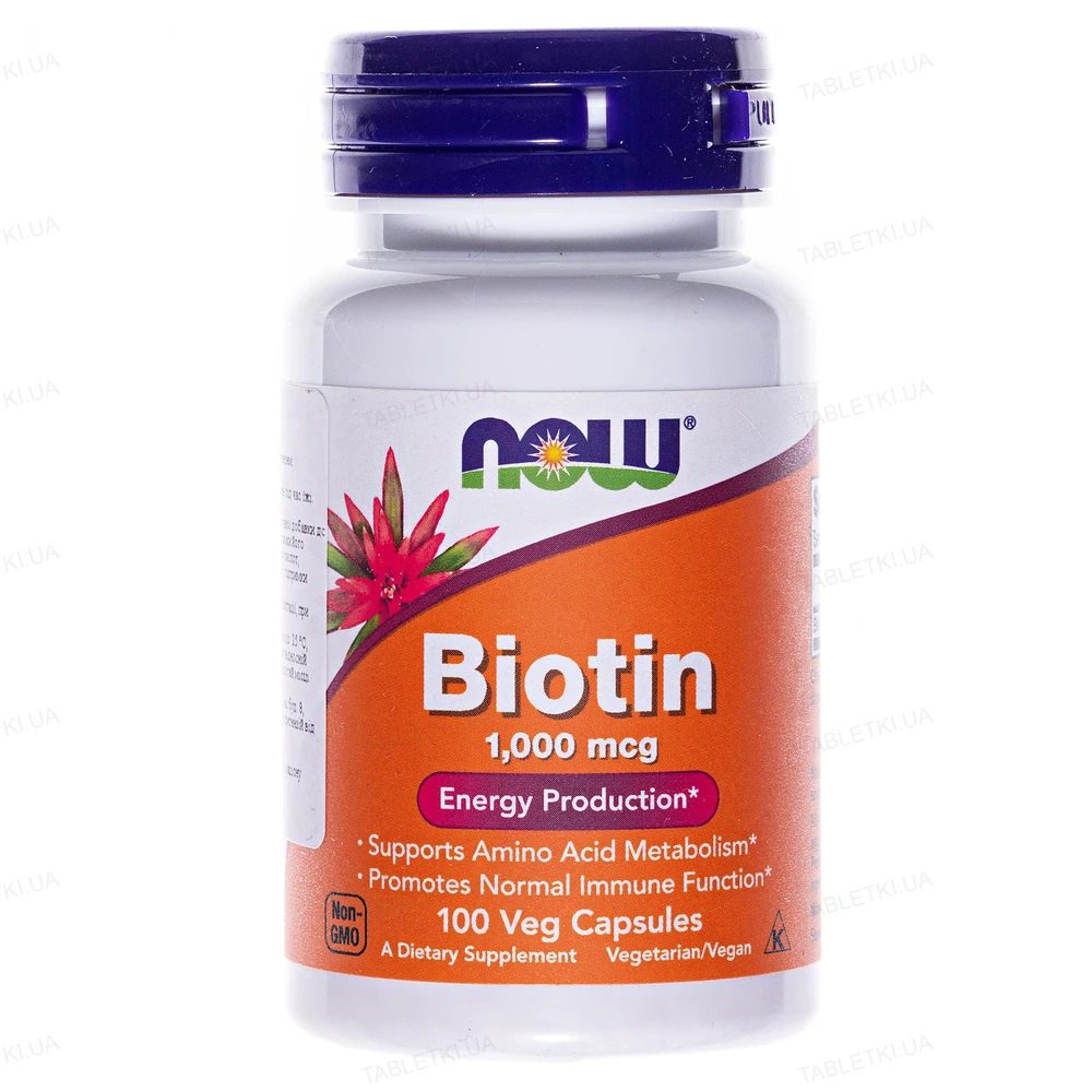 NOW Biotin 1,000 mcg (100 caps)