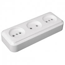 Розетка Marshel MAGLEV (МАГЛІВ) накладна 3-чна RO16-250, фото 3