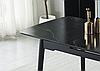 Стіл BERLIN CERAMIC 140(180)*80 чорний мат/чорний каркас, фото 7