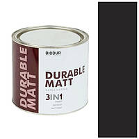 Фарба матова BIODUR 3в1 205 чорна 2,1 кг (комплект 4 банки)