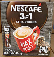 Nescafe Нескафе Xtra Strong Max Boost 3в1 кофейный напиток 20 стиков 13г