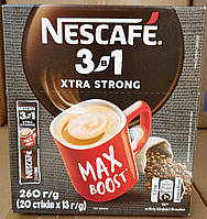 Nescafe Нескафе Xtra Strong Max Boost 3в1 кавовий напій 20 стиків 13г