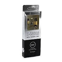 Кабель USB - Lightning + Micro USB + Type-C Magnet X-CABLE M3