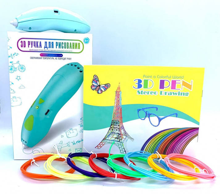 

3d ручка для рисования c трафаретами 3D Pen WM 9901
