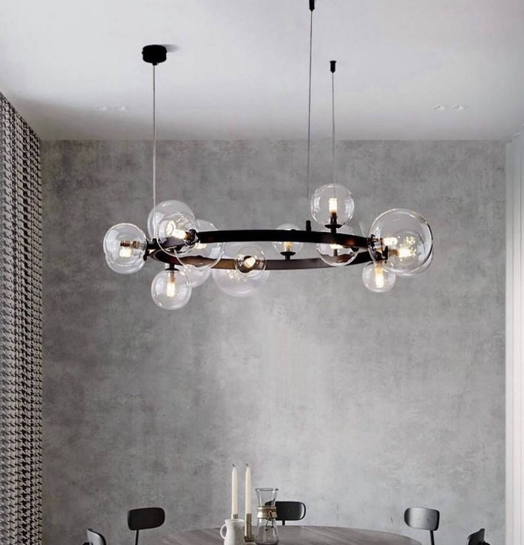 

Люстра 7217/15/850 85см,хром,белая,черная, Белый