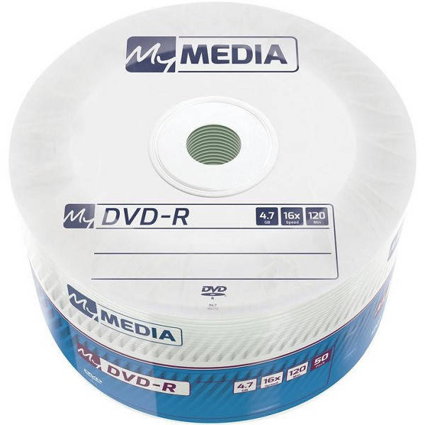 

Диск DVD-R 4,7GB MyMedia 16x Matt Silver Wrap 50рсs (код 117499)